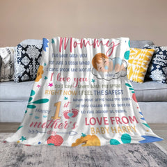 Happy 1st Mother's Day - Personalized Blanket - OLESA