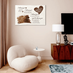 I Choose You To Do Life With Hand In Hand Side By Side - Personalized Upload Photo Custom Landscape Canvas Wall Art - OLESA