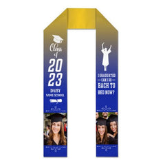 I Graduated Can I Go Back To Bed Now Stoles, Photo Class of 2023 Stoles - Graduation gift - ARNOVIC