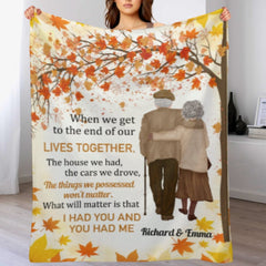 I Had You & You Had Me - Couple Personalized Custom Blanket - Gift For Husband Wife, Anniversary - ARNOVIC