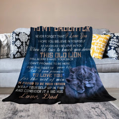 I Hope You Believe In Yourself As Much As I Believe In You - Family Blanket - Gift For Daughter From Dad - OLESA
