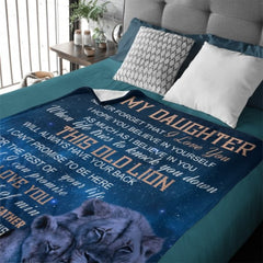 I Hope You Believe In Yourself As Much As I Believe In You - Family Blanket - Gift For Daughter From Dad - OLESA