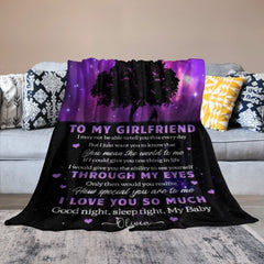 I Just Want You To Know That You Mean The World To Me - Couple Blanket - Gift For Girlfriend - OLESA