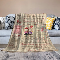 I Love You Mom - Custom Photo Printed blanket - OLESA