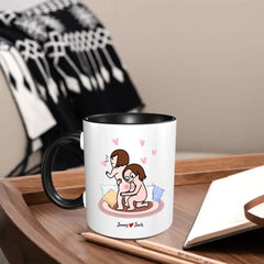 I Love You Personalized Colorful Mug - Couple Gift, Valentine's Day Gift - OLESA