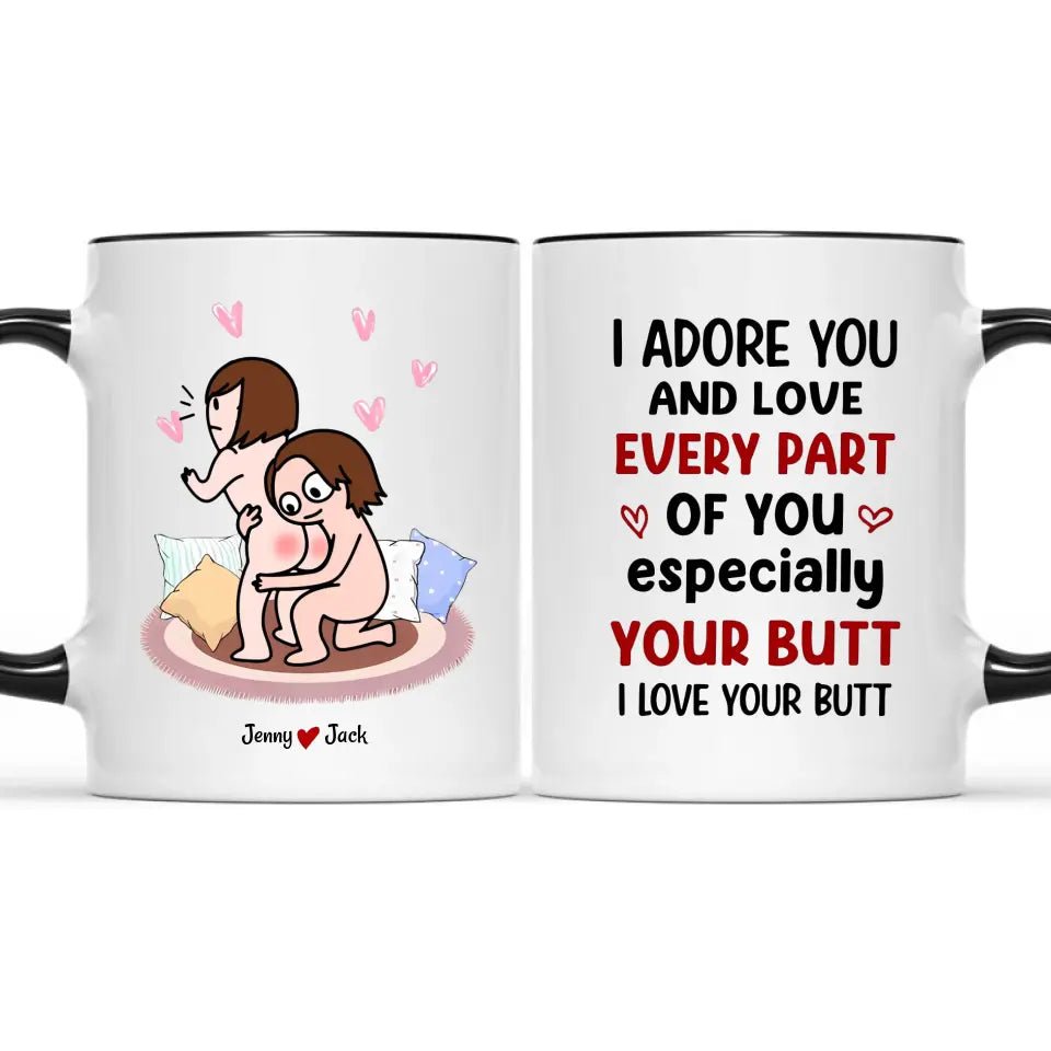 I Love You Personalized Colorful Mug - Couple Gift, Valentine's Day Gift - OLESA