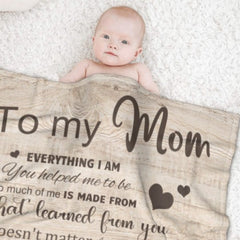 I Love You With All My Heart - Upload Image, Gift For Mom, Personalized Blanket - ARNOVIC