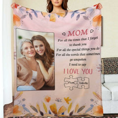 I Need To Say I Love You - Upload Image, Gift For Mom, Personalized Blanket - ARNOVIC