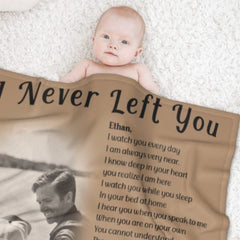 I Never Left You Custom Photo Blanket - Memorial Gift - ARNOVIC