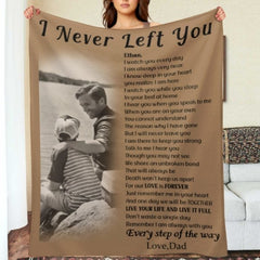 I Never Left You Custom Photo Blanket - Memorial Gift - ARNOVIC