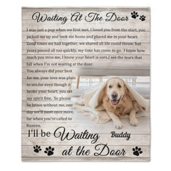 I Was Just A Pup When We First Met - Dog & Cat Personalized Custom Blanket - Upload Image, Gift For Pet Owners, Pet Lovers - ARNOVIC
