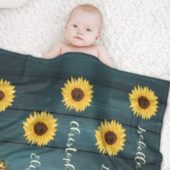 If We Had A Flower For Every Time We Thought Of Our Love For You, We Would Walk Within A Garden Forever - Gift For Mom, Grandma - Personalized Blanket - ARNOVIC