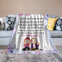Long-Distance Hug - Personalized Blanket - OLESA