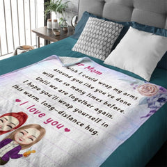 Long-Distance Hug - Personalized Blanket - OLESA