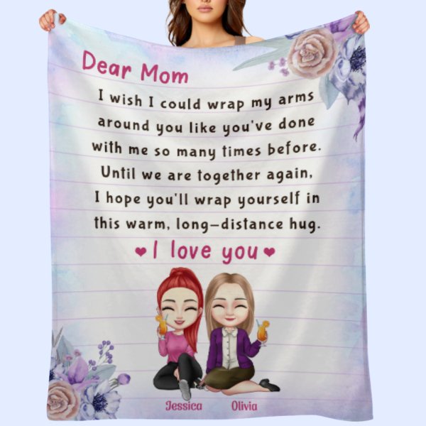 Long-Distance Hug - Personalized Blanket - OLESA