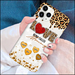 LOVE Being Called Grandma - Leopard Pattern - Personalized Phone Case - OLESA