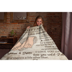 Love You Forever And Always - Gift For Couples, Husband Wife, Personalized Horizontal Blanket - ARNOVIC