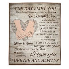 Love You Forever And Always - Gift For Couples, Husband Wife, Personalized Horizontal Blanket - ARNOVIC