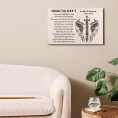 Memorial Canvas Wall Art - Missing You Always - OLESA