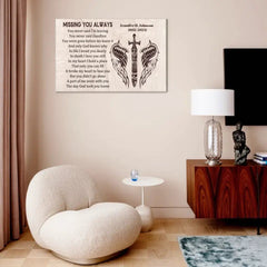 Memorial Canvas Wall Art - Missing You Always - OLESA