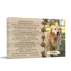 Memorial Canvas Wall Art - Remember Me We'll Be United Evermore - OLESA