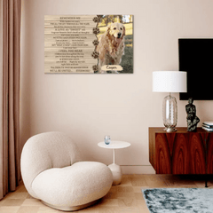 Memorial Canvas Wall Art - Remember Me We'll Be United Evermore - OLESA