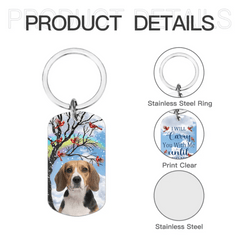 Memorial Personalized Pet Photo Keychain - Until I See You Again - OLESA