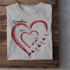 Mommy's Sweet hearts - Family Personalized Custom Unisex T-shirt, Hoodie - Gift For Grandma - OLESA