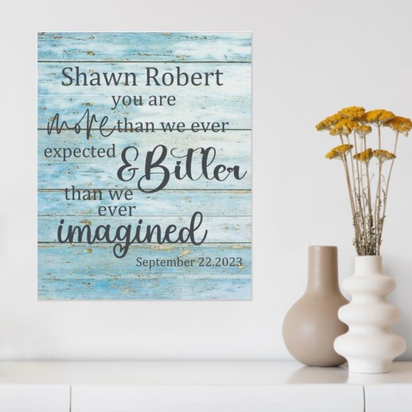 More Than We Expected Baby Canvas - OLESA