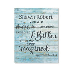 More Than We Expected Baby Canvas - OLESA