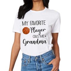 My Favorite Player Calls Me Grandma - Personalized Custom T Shirt - OLESA
