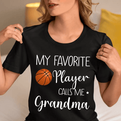 My Favorite Player Calls Me Grandma - Personalized Custom T Shirt - OLESA