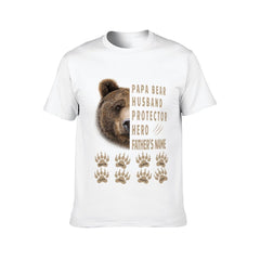Papa Bear Husband Protector Hero - Personalized Shirt - Father's Day Gift For Dad - OLESA
