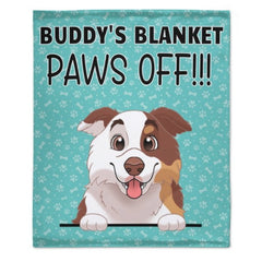Paws Off - It's My Blanket - Gift For Dog Lovers - Personalized Blanket - OLESA