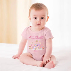 Personalized Baby Onesie - First Easter For Baby Boy/Girl - OLESA