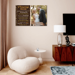 Personalized Canvas Custom Photo Marriage Prayer - Anniversary Wedding Couples Gifts - OLESA