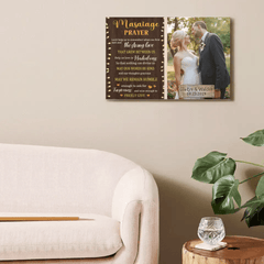 Personalized Canvas Custom Photo Marriage Prayer - Anniversary Wedding Couples Gifts - OLESA