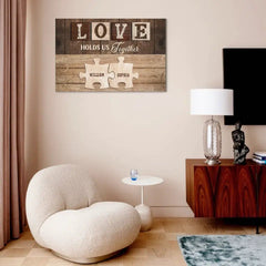 Personalized Canvas Wall Art - Love Holds Us Together - OLESA