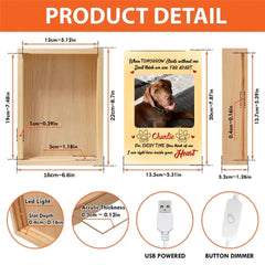 Personalized Costom Dog Memorial Photo Frame Box - I'm Right Here Inside Your Heart Picture - OLESA