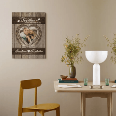Personalized Couples Canvas Wall Art - Together We Have It All - OLESA