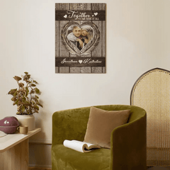 Personalized Couples Canvas Wall Art - Together We Have It All - OLESA