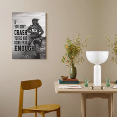 Personalized Custom Motocross Canvas Wall Art - If You Don't Crash You're Not Going Fast Enough - OLESA