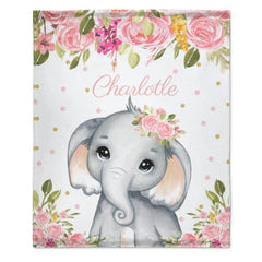 Personalized Custom Name Newborn Baby Blanket - OLESA