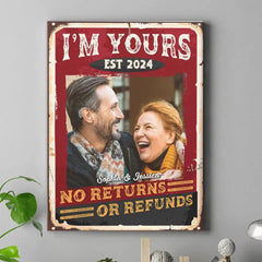 Personalized Custom Photo Canvas Wall Art-I'm Yours, No Returns Or Refunds - OLESA