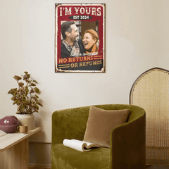 Personalized Custom Photo Canvas Wall Art-I'm Yours, No Returns Or Refunds - OLESA