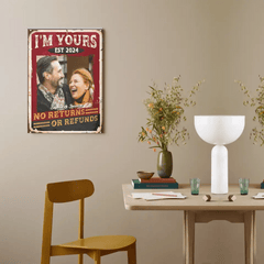 Personalized Custom Photo Canvas Wall Art-I'm Yours, No Returns Or Refunds - OLESA
