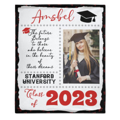 Personalized Customized Name Blanket - Graduation Gift - ARNOVIC