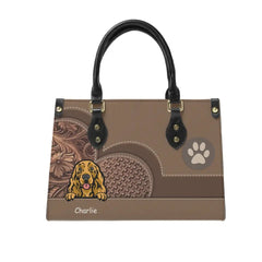 Personalized Dog Leather Handbag - Gift For Dog Lover - OLESA