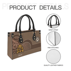 Personalized Dog Leather Handbag - Gift For Dog Lover - OLESA