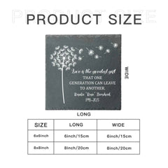 Personalized Garden Stone, Memorial Sympathy Gift - Love Is The Greatest Gift - OLESA